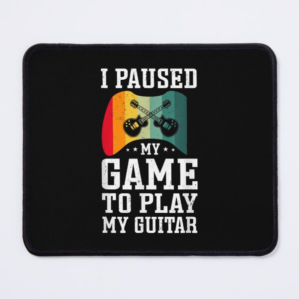 Item preview, I Paused My Game To Play My Guitar Bass Musician Rock Music designed and sold by laurenm233.
