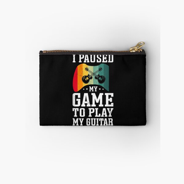 Item preview, I Paused My Game To Play My Guitar Bass Musician Rock Music  designed and sold by laurenm233.