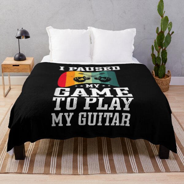 Item preview, I Paused My Game To Play My Guitar Bass Musician Rock Music  designed and sold by laurenm233.