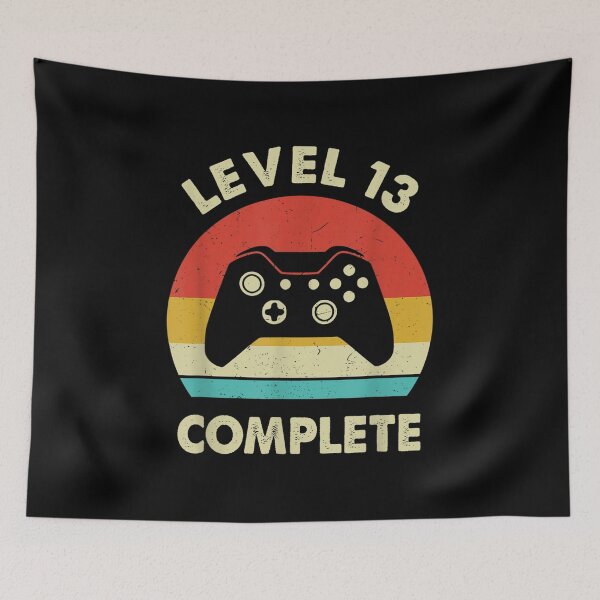 Item preview, Level 13 Complete Video Gamer 13th Wedding Aniversary Gift  designed and sold by laurenm233.