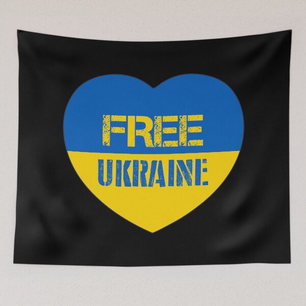 Item preview, Free Ukraine Heart Design designed and sold by AJ  Liber.
