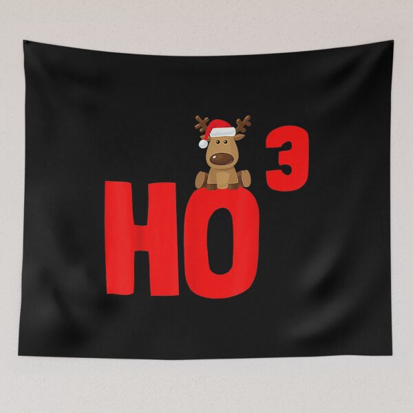 Item preview, Ho 3 Math Teacher Funny Idea Cubed Christmas Santa Hat  designed and sold by laurenm233.