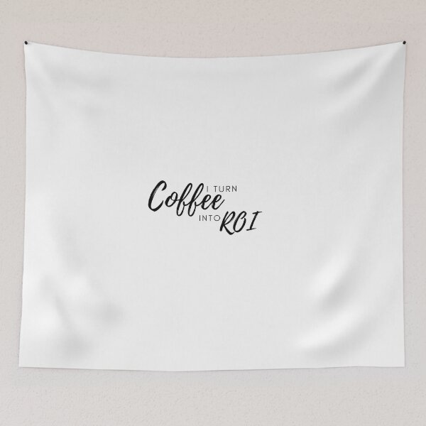 Item preview, I turn coffee into roi, gift for a marketer designed and sold by RMHTees.