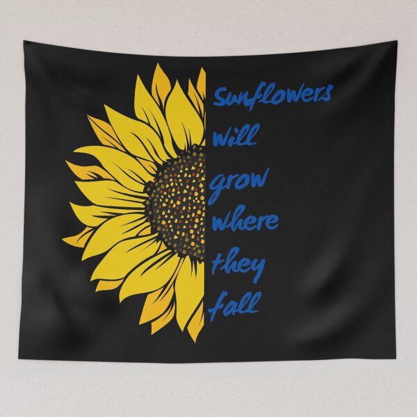 Item preview, Sunflowers will grow where they fall designed and sold by River Graphic Design.