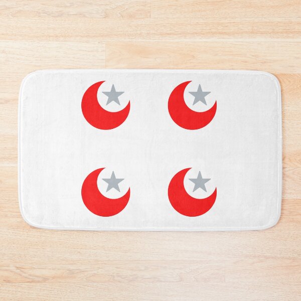 Item preview, Red Crescent Moons and Gray Stars designed and sold by ShaunSandhu.