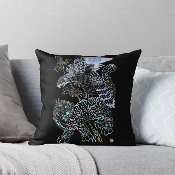 Item preview, Tiger and  hawk Type 2 : Minhwa-Korean traditional/folk art designed and sold by minsillust.