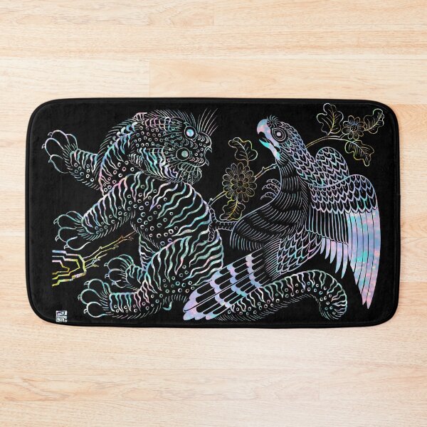 Item preview, Tiger and  hawk Type 2 : Minhwa-Korean traditional/folk art designed and sold by minsillust.