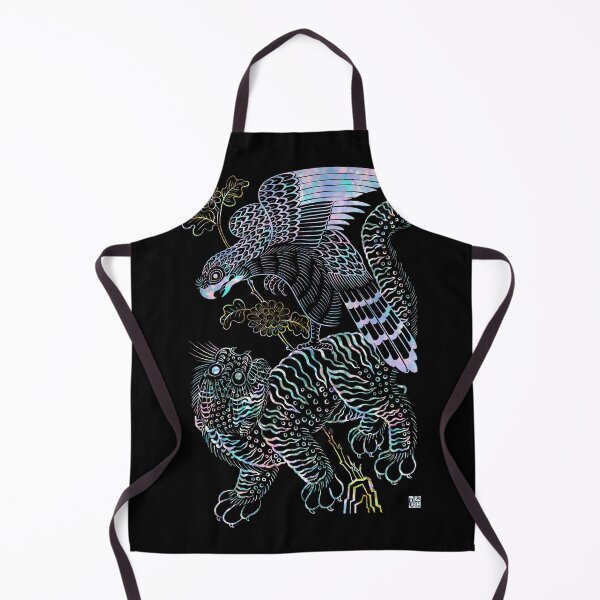 Item preview, Tiger and  hawk Type 2 : Minhwa-Korean traditional/folk art designed and sold by minsillust.