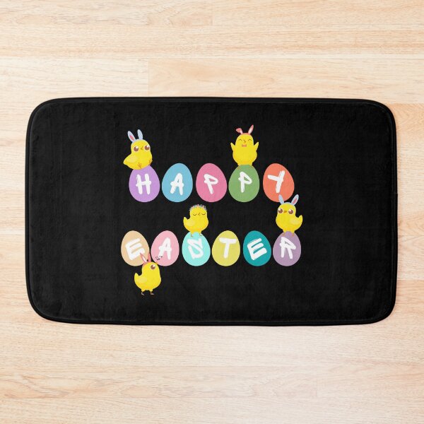 Item preview, Happy Easter with Eggs and Chicks designed and sold by MacAndMoose.