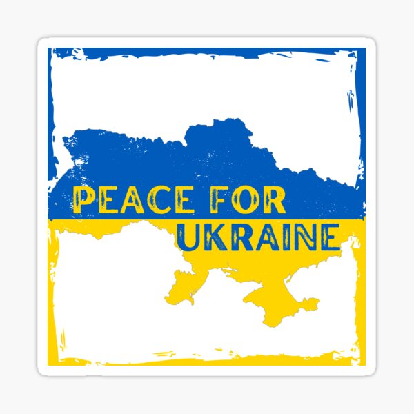 Peace For Ukraine Sticker