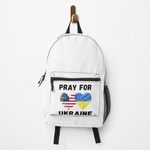 Item preview, Pray For Ukraine Support Ukrainian American USA Heart  designed and sold by LisaForHim.