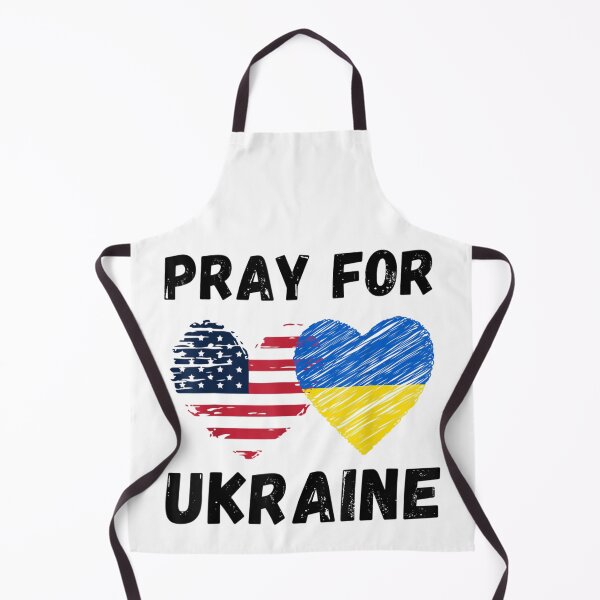Item preview, Pray For Ukraine Support Ukrainian American USA Heart  designed and sold by LisaForHim.