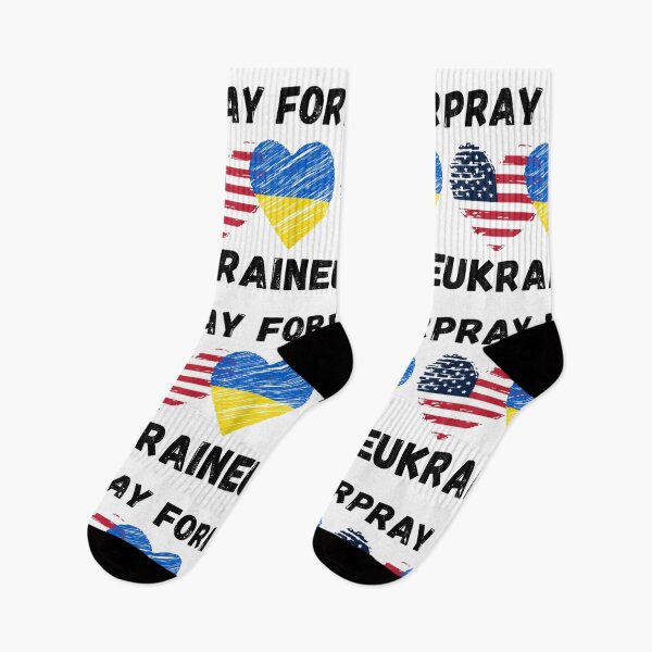 Item preview, Pray For Ukraine Support Ukrainian American USA Heart  designed and sold by LisaForHim.