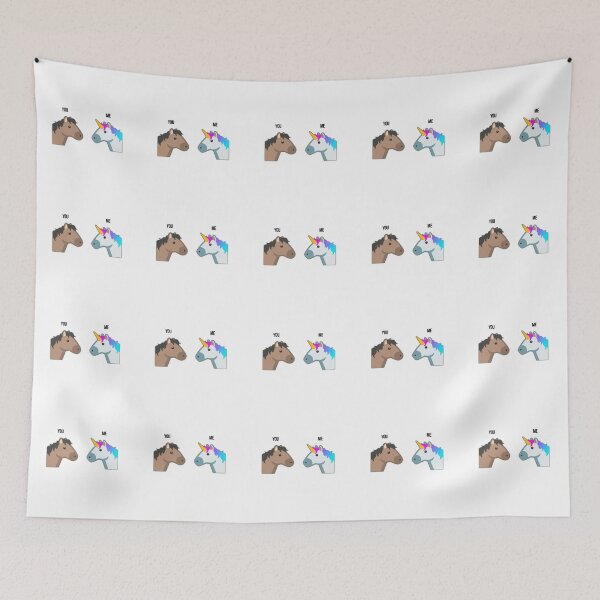 Item preview, Me vs You Unicorn Emoji 2 designed and sold by HyperDragon.