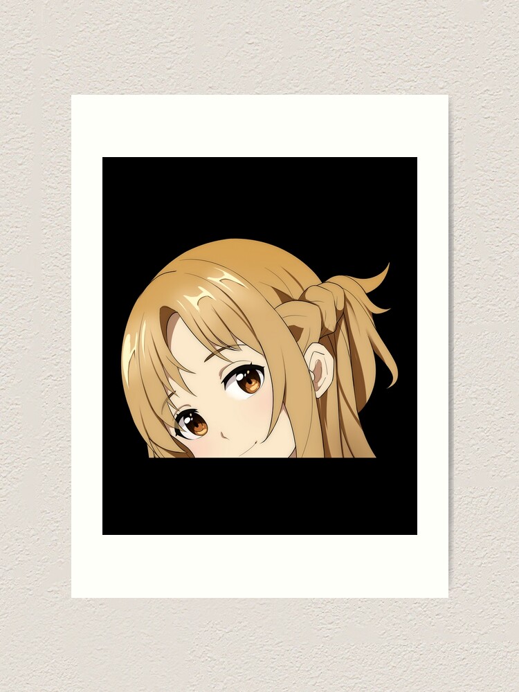 "Asuna Yuuki Peeker Sword Art Online" Art Print for Sale by Kawaiifu69