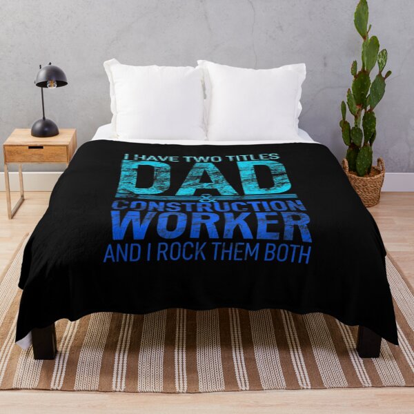 Item preview, I Have Two Titles Dad And Construction Worker Parent Hero  designed and sold by laurenm233.