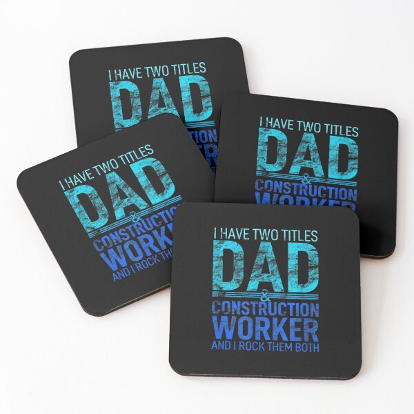 Item preview, I Have Two Titles Dad And Construction Worker Parent Hero  designed and sold by laurenm233.