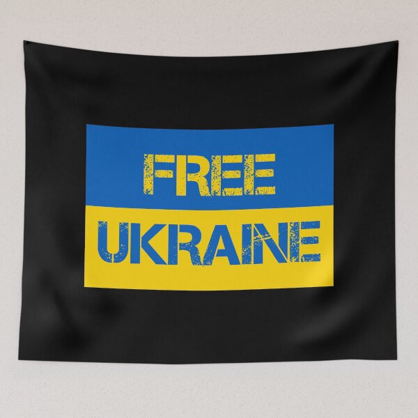 Item preview, Free Ukraine Flag designed and sold by AJ  Liber.