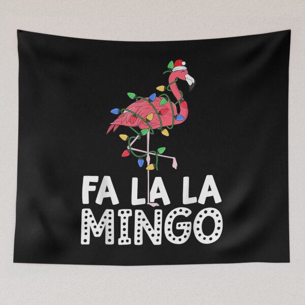 Item preview, Fa La La Mingo Xmas Party Flamingo Santa Lights Pajama 2021  designed and sold by laurenm233.