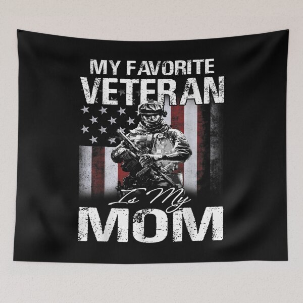 Item preview, My Favorite Veteran Is My Mom Usa Flag  designed and sold by laurenm233.