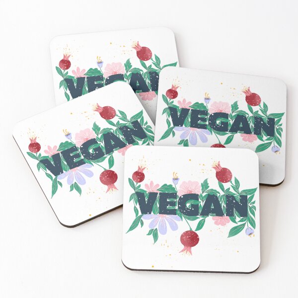 Item preview, Vegan floral bloom typography designed and sold by InnaMGraphic.