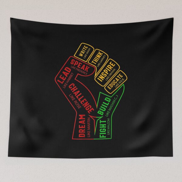 Item preview, Inspiring Black Leaders Power Fist Hand Black History Month  designed and sold by laurenm233.