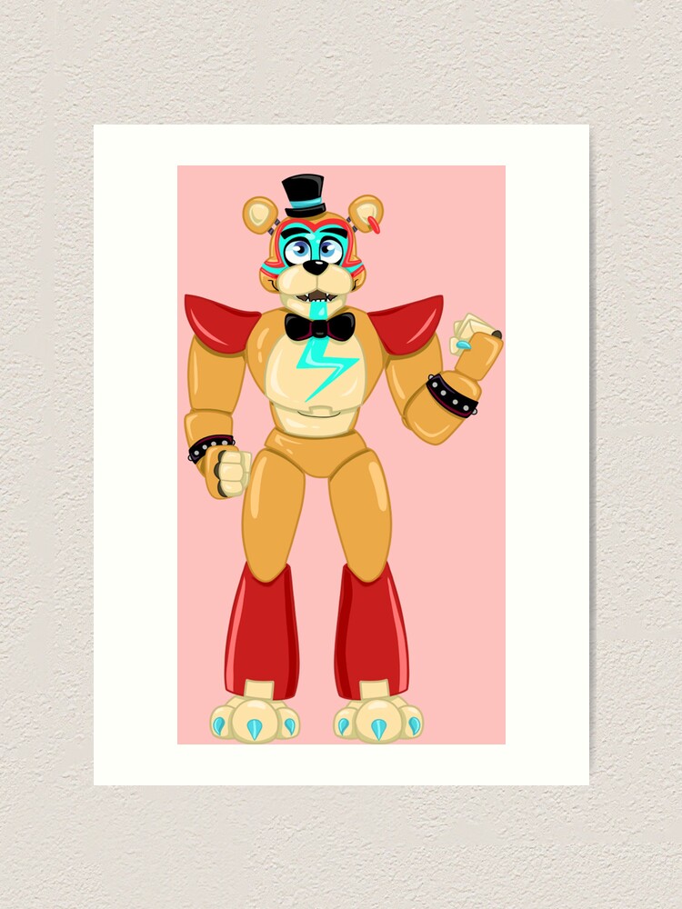 Glamrock Freddy (Security Breach) Fnaf Poster/ Art Print