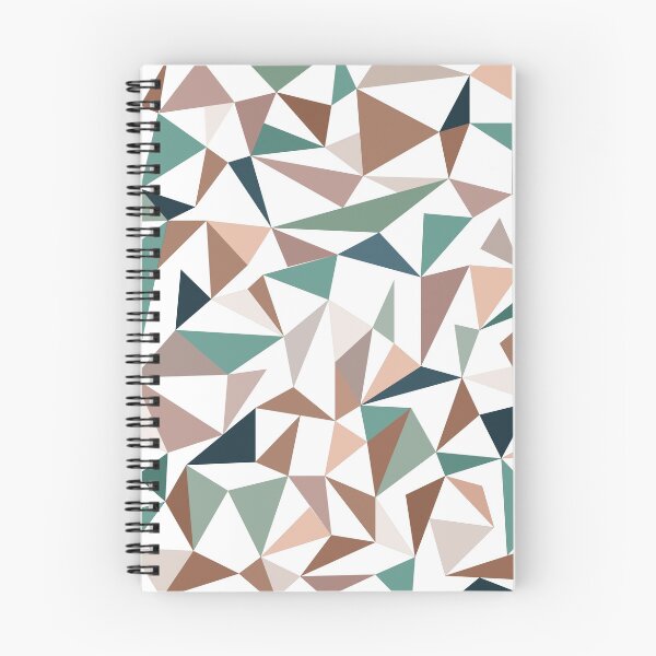 Item preview, Teal and brown triangle mosaic pattern with white background designed and sold by TheCosmoWest.