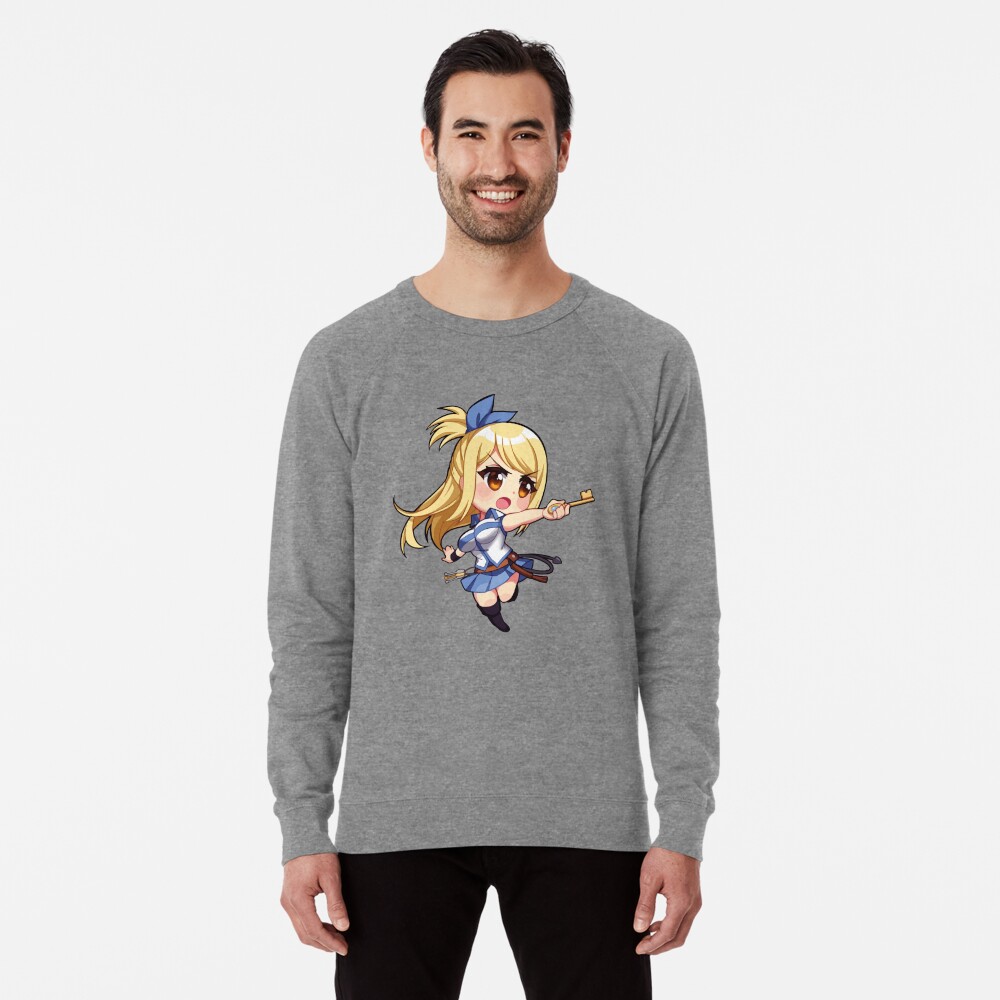 Fairy Tail Natsu Dragneel and Lucy Heartfilia chibi characters 2023  T-shirt, hoodie, sweater, longsleeve and V-neck T-shirt