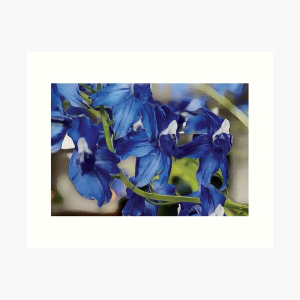 Item preview, Blue Beauty | Stunning Larkspur Delphinium Wildflower designed and sold by arlutai.