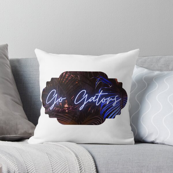 Item preview, Blue cursive Neon Go Gators! (Decorative border) designed and sold by swampmami.