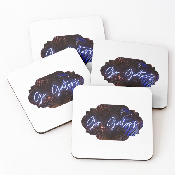 Item preview, Blue cursive Neon Go Gators! (Decorative border) designed and sold by swampmami.