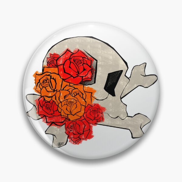 Item preview, Skull and Roses designed and sold by DoomNymph.