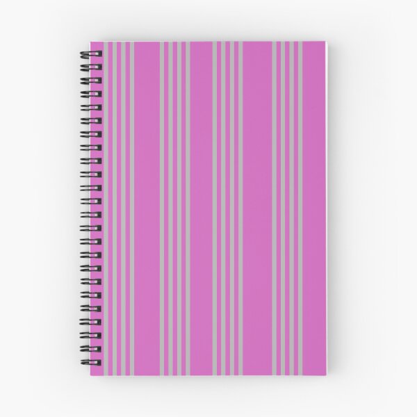 Aperçu de l'œuvre Rayures verticales roses larges et grises petites : décoration, pièces d'accent, gribouillages, idée cadeau, maison, bureau, toute occasion créée et vendue par Becky Hunter.