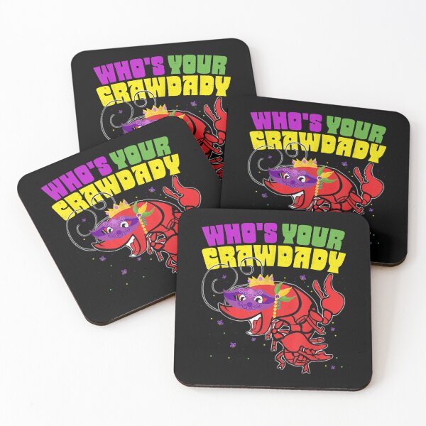 Item preview, Whos Your Crawdaddy Crawfish Jester Beads Funny Mardi Gras  designed and sold by 77tara.