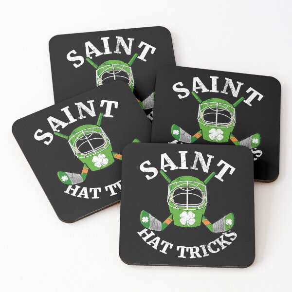 Item preview, Saint Hat Tricks St Patricks Day Hockey Shamrock designed and sold by Rebecca-Cruz.