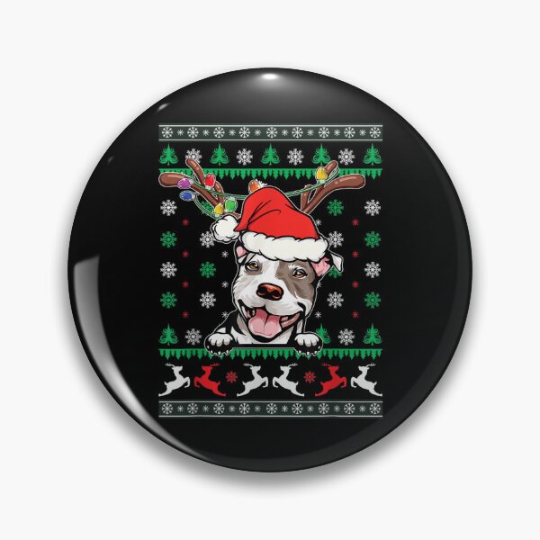 Item preview, Ugly Christmas Pitbull Reindeer Light Christmas Pajama  designed and sold by 77tara.