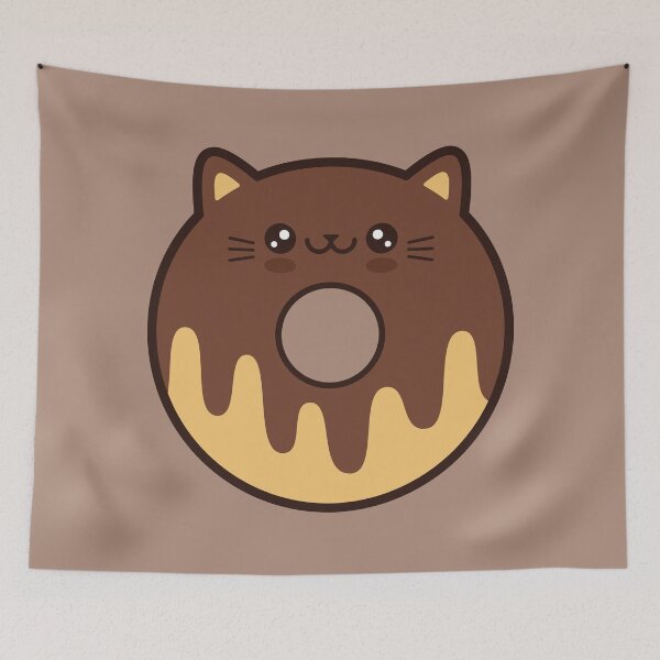 Item preview, Chocolate Doughnut Cat designed and sold by KittyCotton.