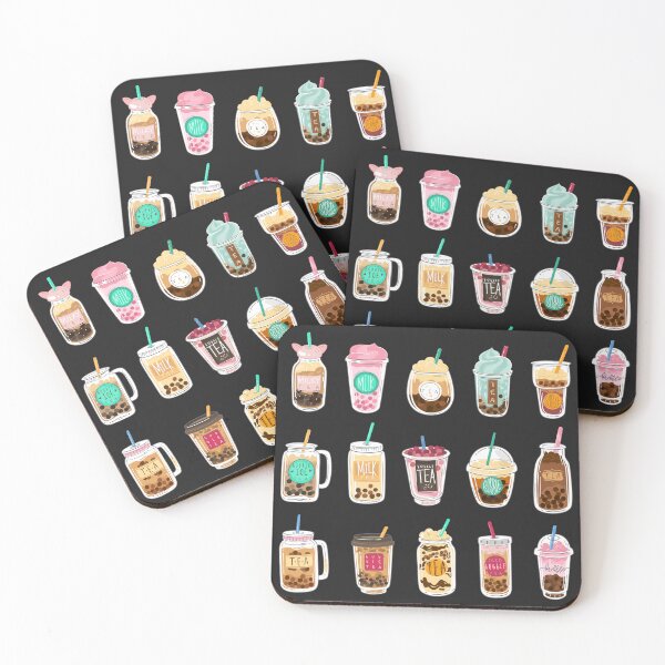 Item preview, Assorted Colorful Boba Milk Tea Set designed and sold by Alicia Chee.