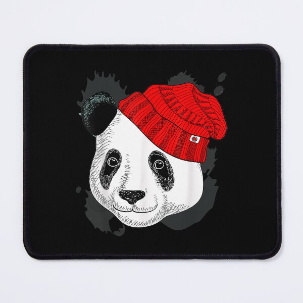 Item preview, Panda In A Knitted Red Hat Funny Panda Bear  designed and sold by 77tara.