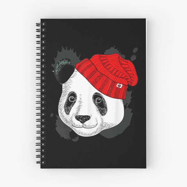 Item preview, Panda In A Knitted Red Hat Funny Panda Bear  designed and sold by 77tara.