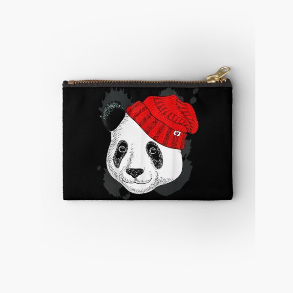 Item preview, Panda In A Knitted Red Hat Funny Panda Bear  designed and sold by 77tara.