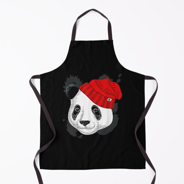 Item preview, Panda In A Knitted Red Hat Funny Panda Bear designed and sold by 77tara.