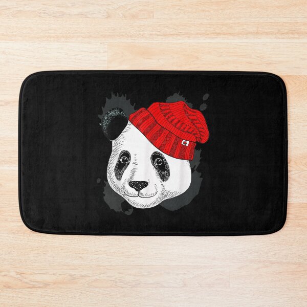 Item preview, Panda In A Knitted Red Hat Funny Panda Bear  designed and sold by 77tara.