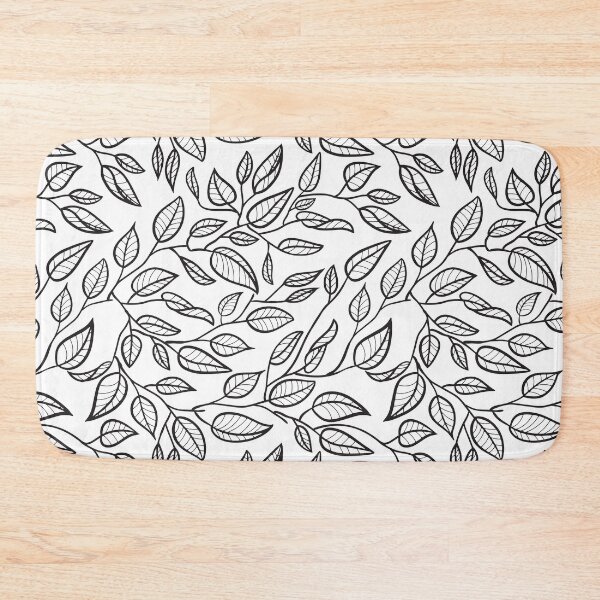 Item preview, Minimalist Leaf Line Art Illustration as a Seamless Surface Pattern Design designed and sold by ZaryaKiqo.