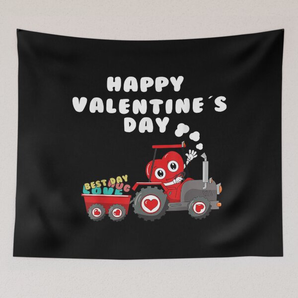 Item preview, Kids Happy Valentines Day Heart In Tractor Funny Toddler Boy  designed and sold by 77tara.