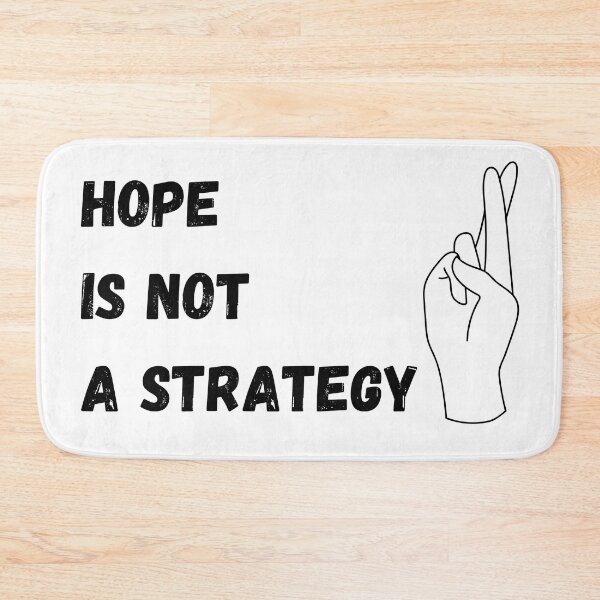 Item preview, Hope is not a strategy quote with crossed fingers designed and sold by timg58.