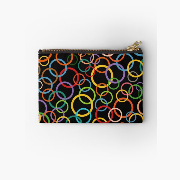 Item preview, Rainbow circle pattern with black background designed and sold by TheCosmoWest.