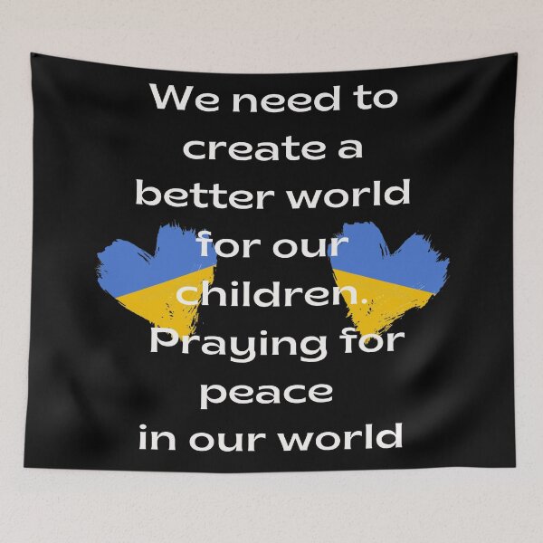 Item preview, We need to create a better world for our children. Praying for peace in our world designed and sold by zakariadesigner.
