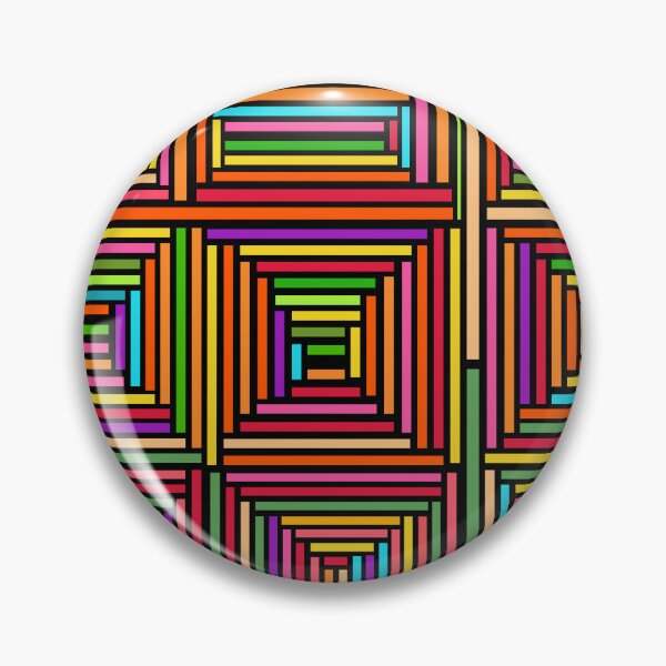 Item preview, Rainbow Squares Geometric Abstract Pattern  designed and sold by TheCosmoWest.